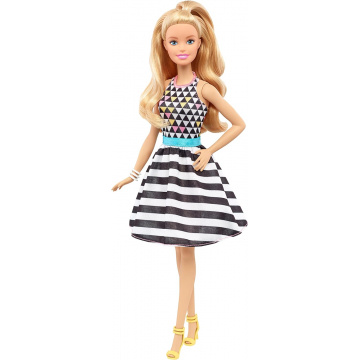Muñeca Barbie Fashionistas Black & White Stripes