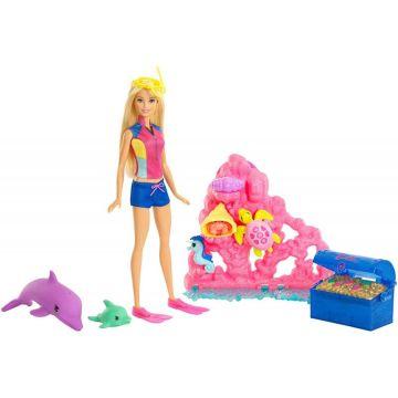 Set de juegos Barbie Delfín Mágico Tesoros del óceano