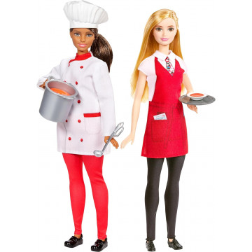 Muñecas Barbie Chef y Mesera