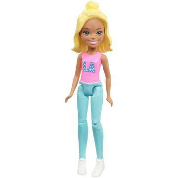 Muñeca moda verde Barbie On The Go