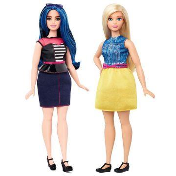 Set de regalo pack de 2 muñecas Barbie Fashionistas Curvy