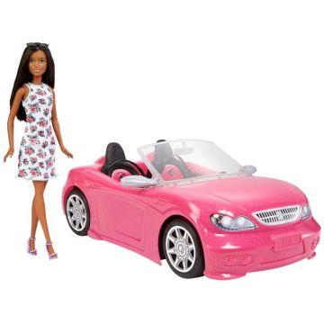 Muñeca Barbie y coche Fiat 500