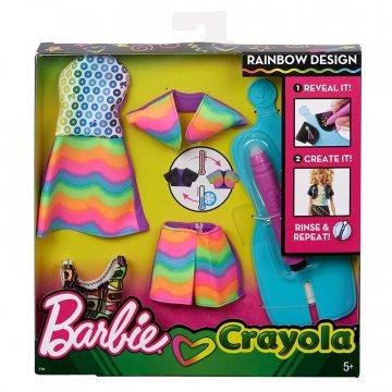 Barbie Crayola Rainbow Design
