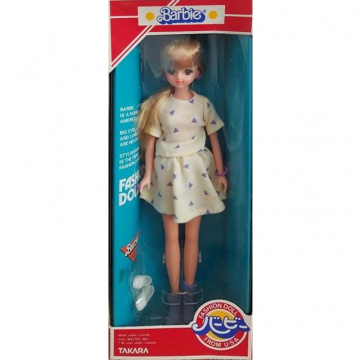 Muñeca Barbie Fahsion (Japón) vestido geométrico