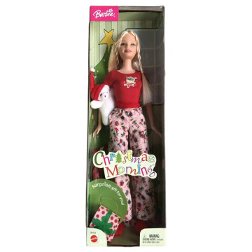 Muñeca Barbie Christmas Morning (Osito de peluche)