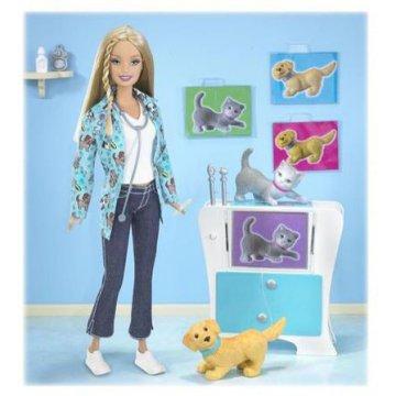 Muñeca Barbie veterinaria de mascotas