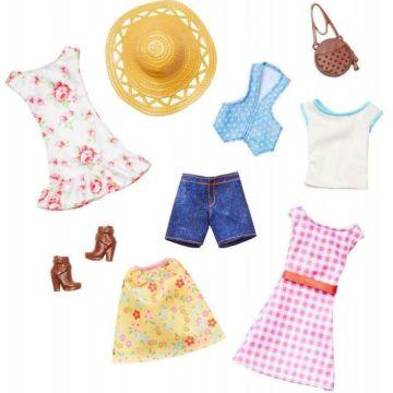 Pack de accesorios de ropa de Barbie Granja Huerto Dulce