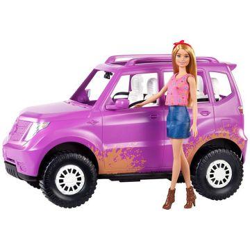 Muñeca Barbie y vehículo Barbie Granja Huerto Dulce
