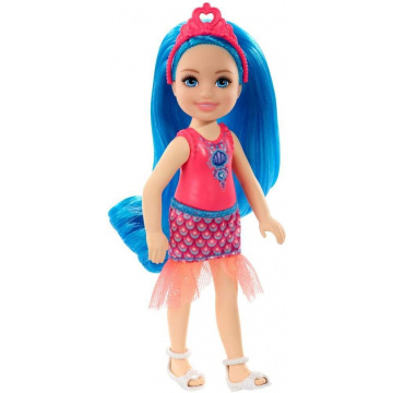 Muñeca Chelsea Sprite Barbie Dreamtopia (pelo azul)
