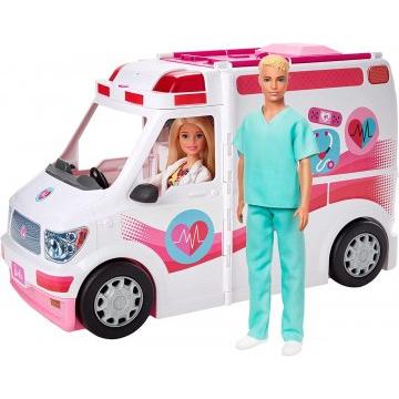 Juego de muñecas barbie care clinic y vehículo