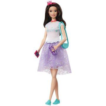 Muñeca Renee Barbie Princess Adventure con Moda y Accesorios