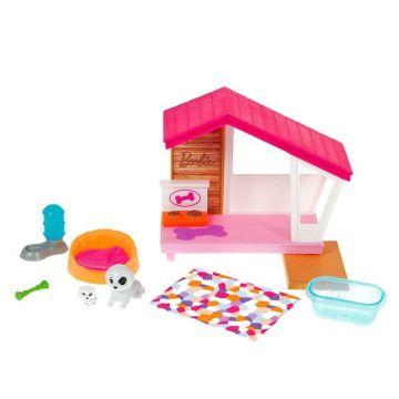 ​Barbie® Mini Playset with 2 Pet Puppies, Doghouse and Pet Accessories -  GRG78 BarbiePedia