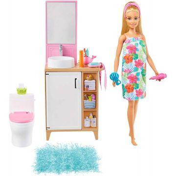 Muñeca Barbie y muebles