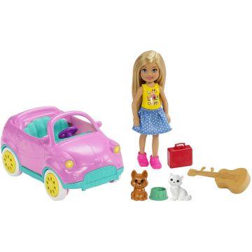 Muñeca y Vehículo Barbie Club Chelsea