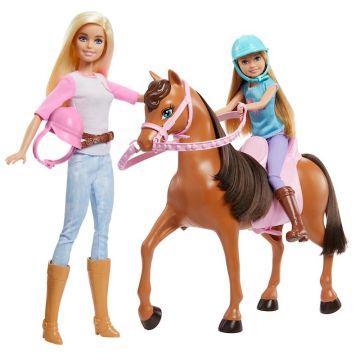 Caballos y muñecas Barbie
