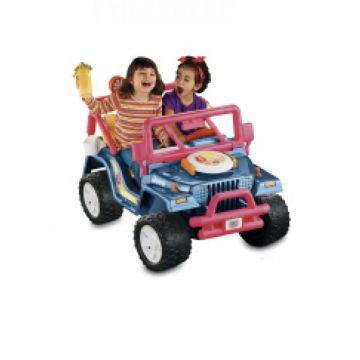 Coche eléctrico Power Wheels by Fisher-Price® Barbie™ Beach Party™ Jeep® Wrangler