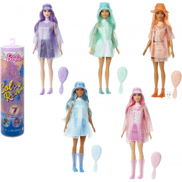 Muñeca #1 Serie Lluvia y Brillos Barbie® Color Reveal