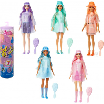 Muñeca #3 Serie Lluvia y Brillos Barbie® Color Reveal