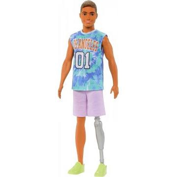 Muñeco Barbie Ken Fashionistas 212 con jersey y pierna protésica