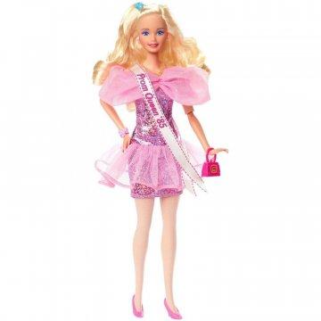 Muñeca Barbie, cabello rubio rizado, noche de graduación inspirada en los años 80, serie Barbie Rewind, reina de la graduación