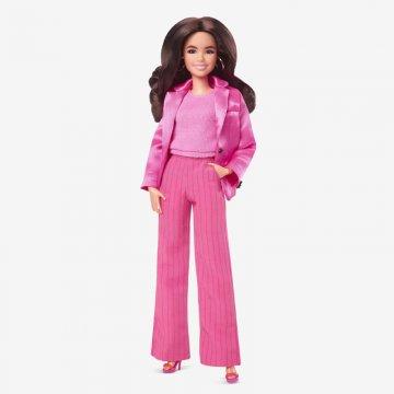 Muñeca coleccionable Barbie la película, con traje de pantalón rosa