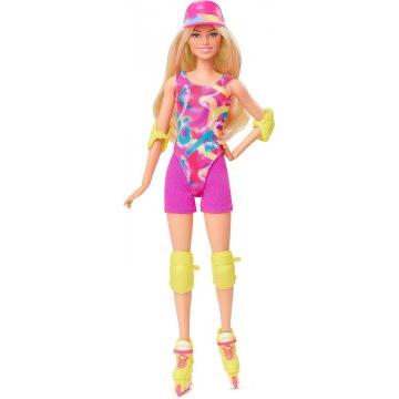 Muñeca coleccionable de Barbie la película, Margot Robbie como Barbie en traje de patinaje en línea