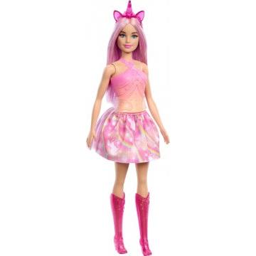 Muñeca Barbie Unicornio con cabello de fantasía, trajes degradados y accesorios de unicornio (Rosa)