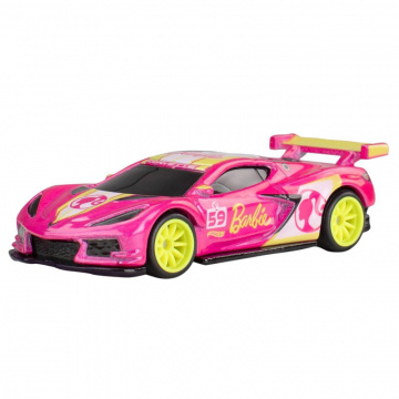 Mattel, Hot Wheels Collector Vehículo de Colección Corvette de Barbie 65 Aniversario