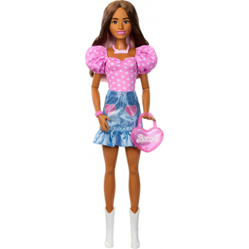 Muñeca Fashion Barbie 28 pulgadas (castaña)