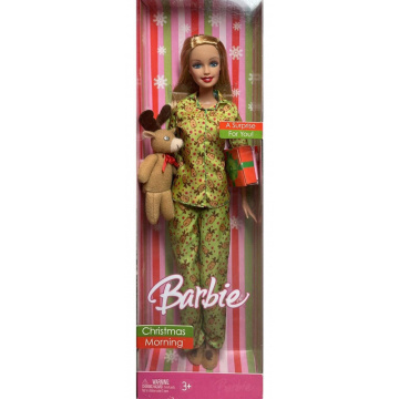 Muñeca Barbie Christmas Morning (Reno)