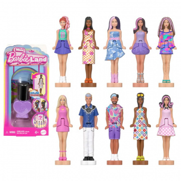 Muñecas Barbie Mini Barbieland Fashionistas, muñecas de 1,5 pulgadas en un recipiente con esmalte de uñas, revelación sorpresa