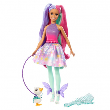 Muñeca Barbie A Touch Of Magic, El Glifo Con Traje De Fantasía, Mascota Y Accesorios