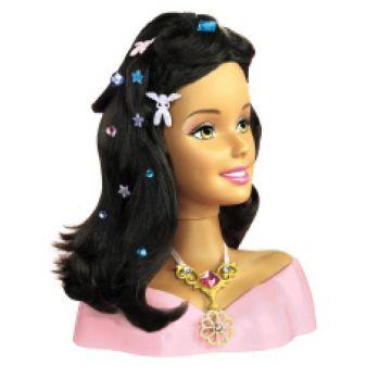 Cabeza de Peinado Genevieve Princesa Barbie en las 12 Princesas Bailarinas (AA)
