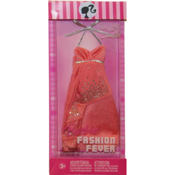 Moda Barbie Fashion Fever peach dress
