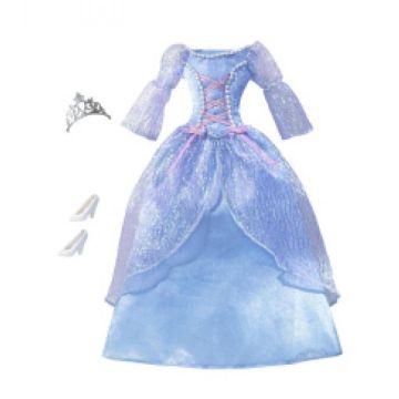 Vestido de princesa azul Barbie