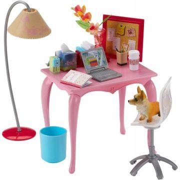 Juego de mesa y silla Barbie para dormitorio
