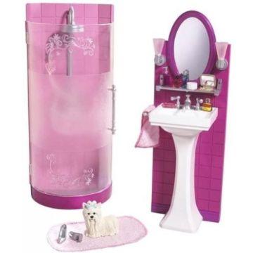 Barbie® Shower & Vanity Bathroom Playset