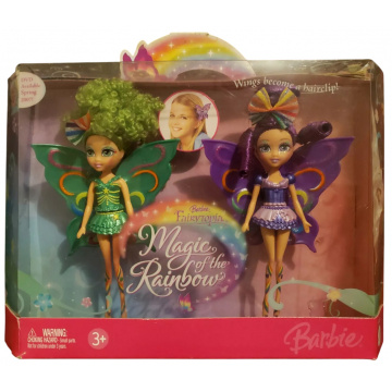 Hadas Fairytopia Magic of the Rainbow Hairclip (verde y morado)