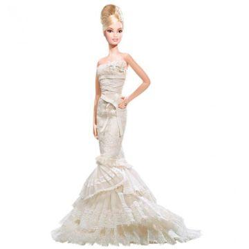 La muñeca Barbie romántica: la novia de Vera Wang 