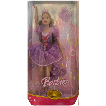 Princesa Barbie Bailarina con tiara, morada