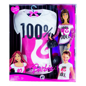 Barbie I Love T-Shirt 100% Barbie + camiseta 