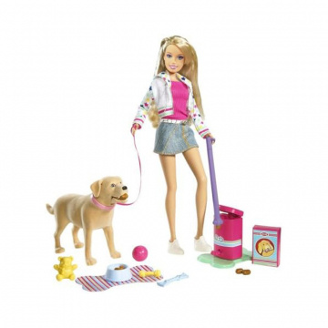 Barbie y el perro Tanner