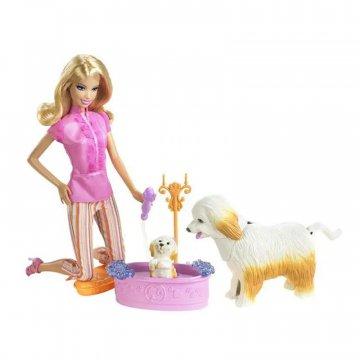 Juego de limpieza de cachorros Barbie