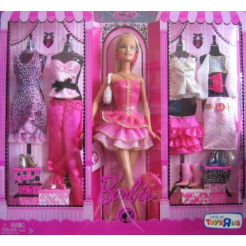 Set de regalo muñeca Barbie y 5 modas (TRU)