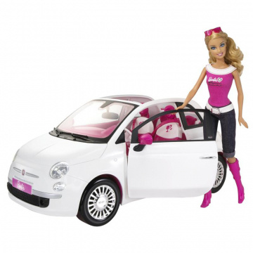 Muñeca Barbie y vehículo Fiat