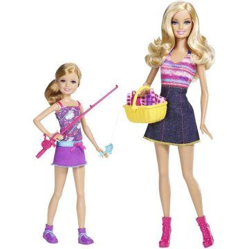 Paquete de 2 Barbie y Stacie ¡Las hermanas van a pescar!