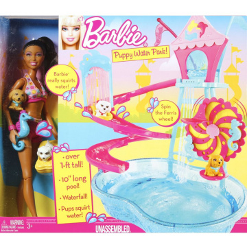 Set de juegos Parque acuático de cachorros Barbie (AA)