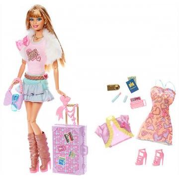 Muñeca Sweetie Barbie Fashionistas Swappin' Styles World Tour (Target)