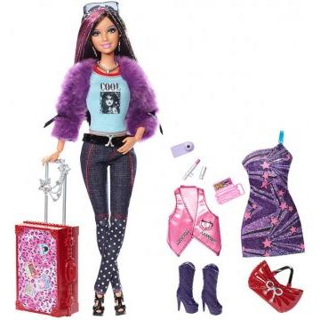 Muñeca Sassy Barbie Fashionistas Swappin' Styles World Tour (Target)