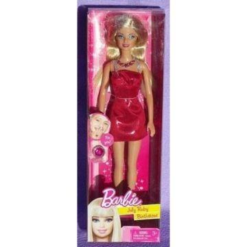 Muñeca Barbie Julio Rubí Birthstone (Kroger)